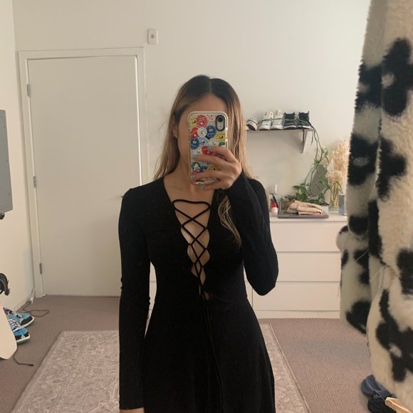 Asos front tie strappy romper - Picture 3 of 7